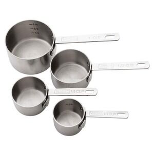 Viking 4-Piece Stainless Steel Measuring Cups Set, Heavy Gauge 304 SS NWT